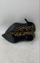 Load image into Gallery viewer, Vi & Vi Milano Womens Brown Black Animal Print Stiletto Heel Ankle Booties Sz 37