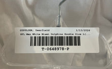 Load image into Gallery viewer, NFL Mens White Miami Dolphins Pullover Hoodie Size L Missing Drawstring