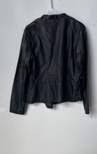 Load image into Gallery viewer, Alfani Womens Black Long Sleeve Asymmetrical Zip Motorcycle Jacket Size M