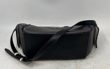 Load image into Gallery viewer, Steve Madden Womens Black Gray Monogram Adjustable Strap Shoulder Handbag