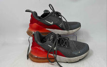 Load image into Gallery viewer, Nike Womens Air Max 270 AH8050-022 Gray Red Lace-Up Sneakers Shoes Size 6.5