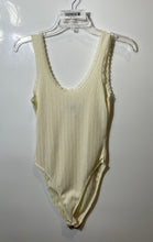Load image into Gallery viewer, Forever 21 Womens White Sleeveless Ribbed Textured Bodysuit Blouse Top Size S