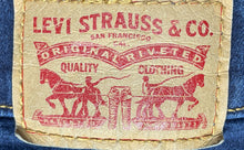 Load image into Gallery viewer, Levi Strauss & Co. Womens Blue Denim Button Front Straight Leg Jeans Size 34