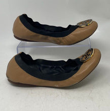 Load image into Gallery viewer, Authentic Tory Burch Womens Caroline Brown Ballet Flats Size 9M Damaged