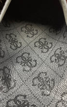 Load image into Gallery viewer, Guess Womens Black Signature Print Single Strap Flap Mini Phone Crossbody Bag