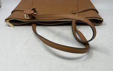 Load image into Gallery viewer, Michael Kors Womens Brown Leather Bottom Studs Adjustable Strap Shoulder Purse