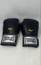 Load image into Gallery viewer, Everlast Unisex Black Stitcher 21 Hook & Loop Sporting Boxing Gloves