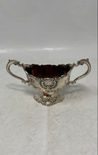 Load image into Gallery viewer, Vintage Silver Plated Engraved Tableware Footed Double Handle Sugar Bowl