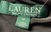 Load image into Gallery viewer, Lauren Ralph Lauren Womens Black Back-Zip Straight Leg One-Piece Jumpsuit Sz 10