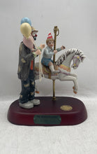 Load image into Gallery viewer, Vintage Clown And Kid Signed Collectors Edition The Merry-Go-Round Figurine