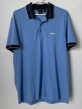 Load image into Gallery viewer, Hugo Boss Mens Blue Short Sleeve Collared Slim Fit Stretch Polo Shirt Size XL