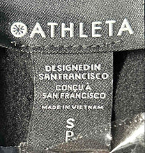 Load image into Gallery viewer, Athleta Womens Black Activewear Long Sleeve Pockets Raglan Full Zip Hoodie Sz S