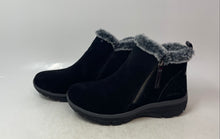 Load image into Gallery viewer, Skechers Womens Easy Going Black Round Toe Side-Zip Ankle Snow Boots Size 7.5