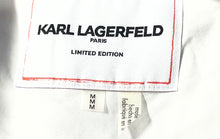 Load image into Gallery viewer, Karl Lagerfeld Womens White Long Sleeve Collared Button-Up Shirt Size Medium