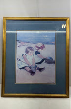 Load image into Gallery viewer, Children Playing On The Beach Painting Framed Portrait Art Print By Mary Cassatt