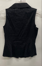 Load image into Gallery viewer, Ann Taylor Womens Black Cotton Collared Sleeveless Button Blouse Top Size 6P