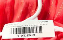 Load image into Gallery viewer, Michael Kors Womens Red Printed Off-The-Shoulder Maxi Dress Size Small