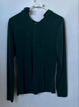 Load image into Gallery viewer, Calvin Klein Womens Green Long Sleeve Keyhole Neck Button Blouse Top Size Small