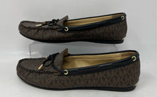 Load image into Gallery viewer, Michael Kors Womens Sutton MV20H Brown Monogram Moccasin Shoes Size 9.5 M