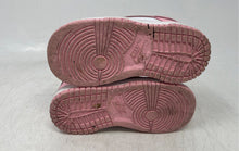 Load image into Gallery viewer, Nike Kids Dunk Low FB9107-125 White Pink Leather Slip-On Sneaker Shoes Size 7C