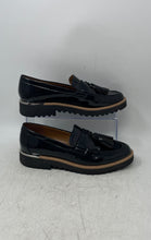 Load image into Gallery viewer, Franco Sarto Womens Carolynn Black Leather Tasseled Loafer Shoes Size 7.5