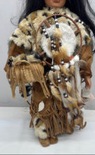 Load image into Gallery viewer, Native American Collection With Detailed Outfit Fringes & Beads Porcelain Doll