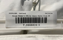 Load image into Gallery viewer, Paige Womens White Denim 5 Pocket Design Stretch Straight Jeans Pants Size 25