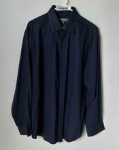 Load image into Gallery viewer, Kenneth Cole Reaction Mens Navy Blue Long Sleeve Wrinkle Free Dress Shirt Sz XL