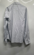 Load image into Gallery viewer, Michael Kors Mens Blue Cotton Collared Long Sleeve Dress Shirt Size Large