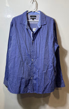 Load image into Gallery viewer, Tahari Mens Blue Printed Cotton Premium Fabric Collared Button-Up Shirt Size XL