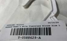 Load image into Gallery viewer, Express Womens White Sleeveless Cowl Neck Pullover Blouse Top Size Large
