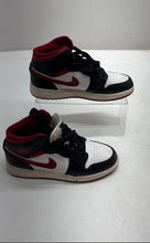Load image into Gallery viewer, Nike Kids Air Jordan 1 Mid DJ4695-122 White Black Red Basketball Shoes Size 4Y