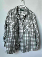 Load image into Gallery viewer, Lauren Ralph Lauren Womens White Gray Plaid Double Pockets Button-Up Shirt Sz 3X