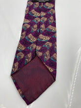 Load image into Gallery viewer, Christian Dior Monsieur Mens Purple Printed Silk Adjustable Designer Necktie
