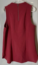 Load image into Gallery viewer, Alfani Womens Pink Sleeveless Round Neck Back-Zip Blouse Top Size 10