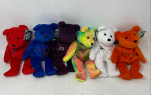 Load image into Gallery viewer, Set Of 6 Pcs Salvino's 1998 Plush Bear Mixed Variety Bamm Beano's Toy With Tag