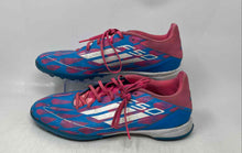 Load image into Gallery viewer, Adidas Mens F50 League Turf IF1336 Blue Pink Lace-Up Low Top Soccer Cleats Sz 12