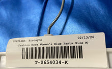 Load image into Gallery viewer, Fashion Nova Womens Blue Faux Leather Pockets Straight Leg Trouser Pants Size M