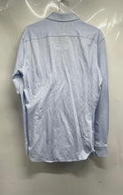 Load image into Gallery viewer, Hugo Boss Mens Light Blue Print Slim Fit Button Front Dress Shirt Size Large