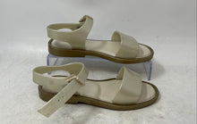 Load image into Gallery viewer, Mini Melissa Girls Mar White Glitter Open Toe Ankle Strap Sandals Size 13