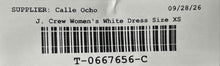 Load image into Gallery viewer, J. Crew Womens White Swiss Dot Tired Beach Off-The-Shoulder A-Line Dress Size XS