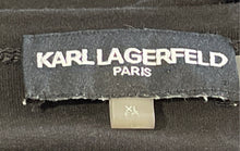 Load image into Gallery viewer, Karl Lagerfeld Womens Black Sunglass Short Sleeve Round Neck Blouse Top Size XL