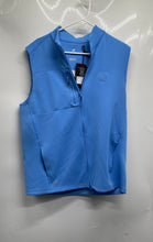 Load image into Gallery viewer, Antigua Womens Blue Sleeveless Active Full-Zip Vest Size Large With Tag