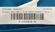Load image into Gallery viewer, Michael Kors Mens Blue Short Sleeve Crew Neck Pullover T-Shirt Size M