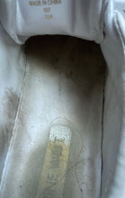 Load image into Gallery viewer, Nine West Womens Grisa White Gold Faux Leather Quilted Sneakers Shoes Size 5.5M