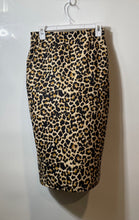 Load image into Gallery viewer, Zara Womens Brown Animal Print Pull On Elastic Waist Straight & Pencil Skirt M