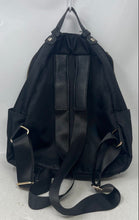 Load image into Gallery viewer, Prune Womens Black Inner Pockets Adjustable Strap Logo Plaque Zipper Backpack