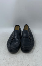 Load image into Gallery viewer, Unbranded Mens Black Leather Moc Toe Slip-On Loafer Shoes Size 8.5