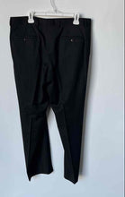 Load image into Gallery viewer, Hugo Boss Mens Black Flat Front Slash Pockets Straight Leg Dress Pants Size L