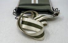 Load image into Gallery viewer, Haute Shore Womens Green White Brown Perforated Crossbody Bag